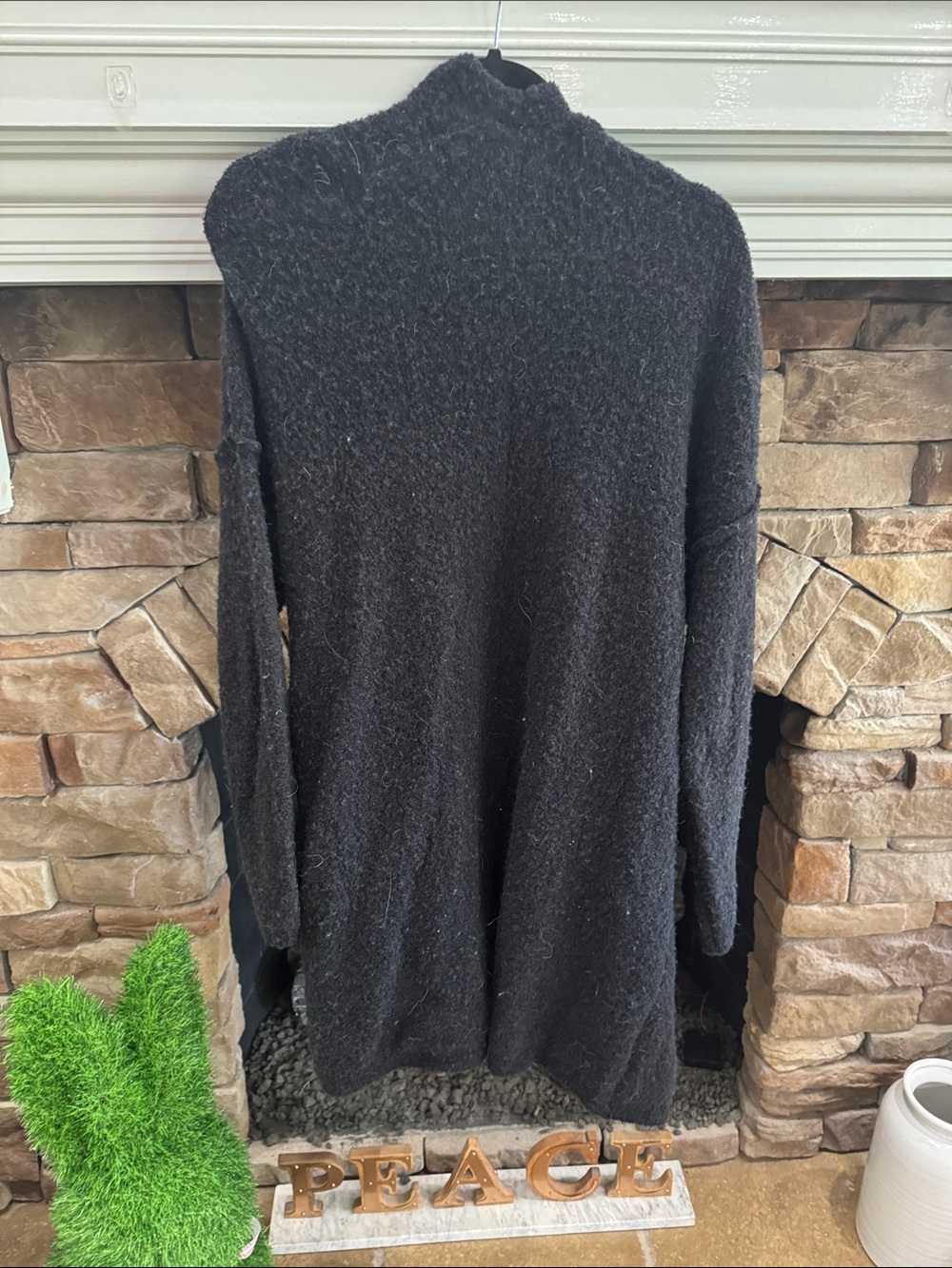 Free People Black Open-Front Cozy Cardigan - Picture 4 of 4